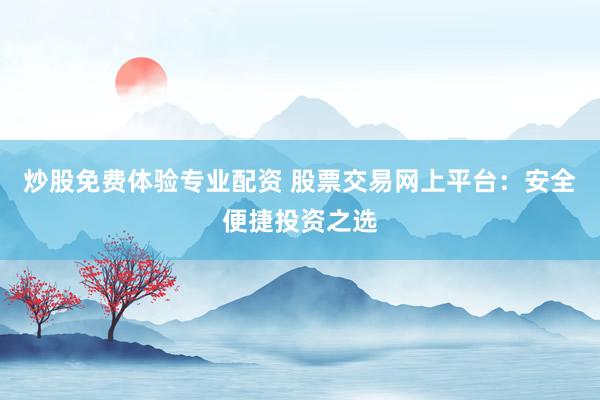 炒股免费体验专业配资 股票交易网上平台：安全便捷投资之选