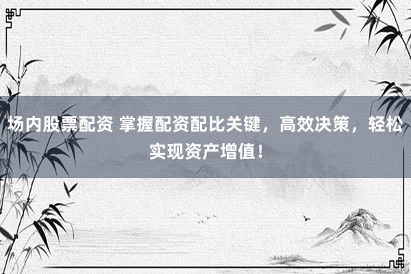 场内股票配资 掌握配资配比关键，高效决策，轻松实现资产增值！